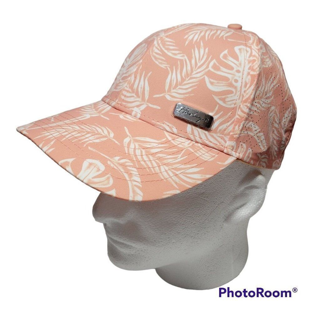 Hurley Womens Golf Hat Adjustable Athletic Breathable Vented Bayshore Peach NWT